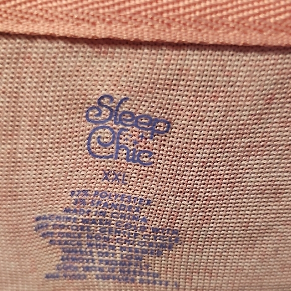 Peach Graphic Tee with Colorful Text - Picture 2 of 8